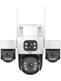 INOX-X114 4X3MP Dört Lensli Wifi Ptz Kamera Beyaz Renkli Su Geçirmez Tüm Mekanlar İçin - 1